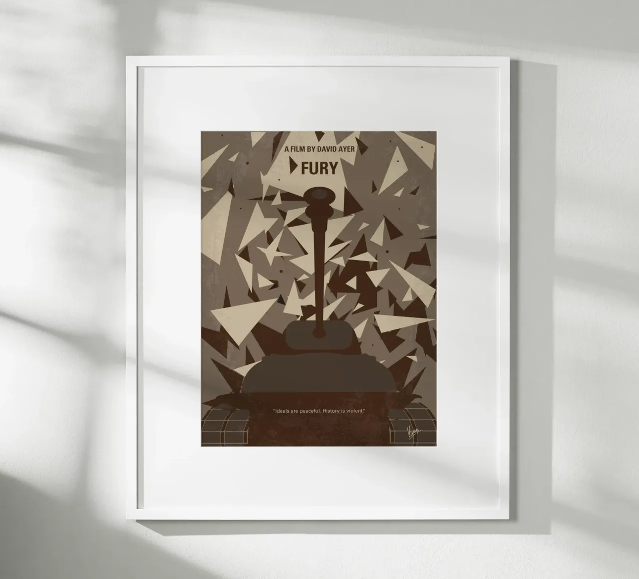 No885 My Fury minimal movie poster poster met kunststof frame van Chungkong