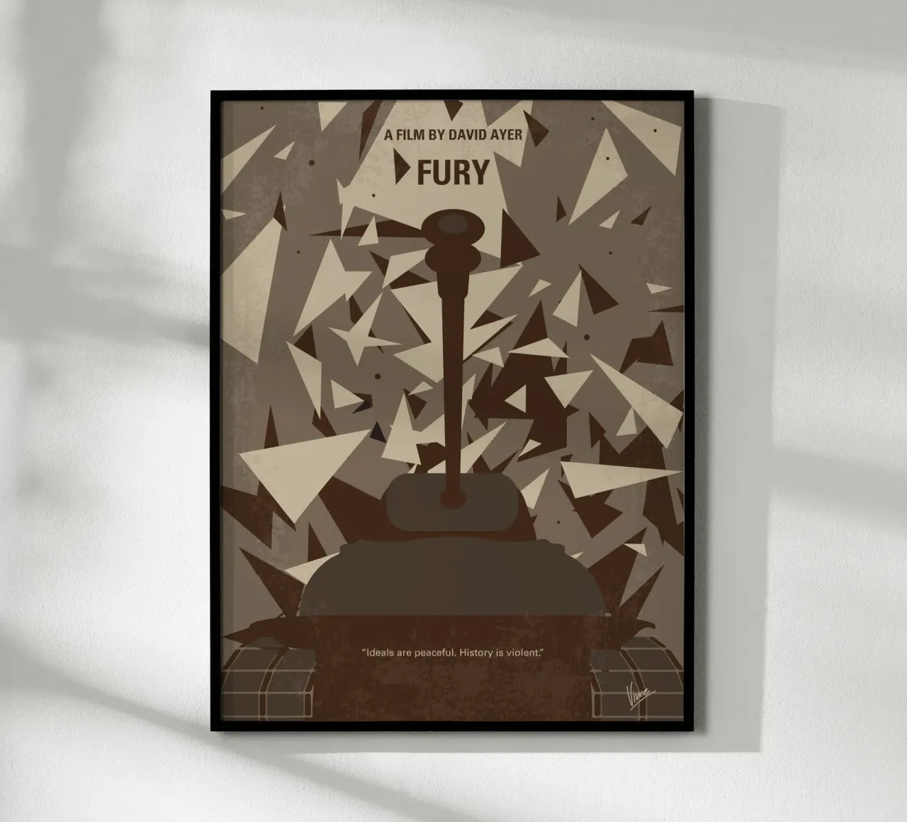 No885 My Fury minimal movie poster poster met kunststof frame van Chungkong