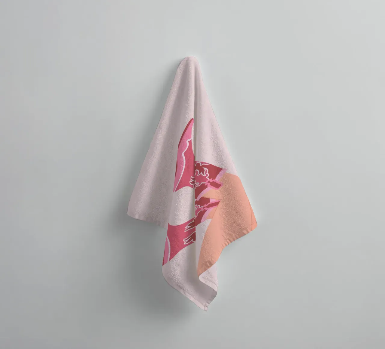 Preppy Pink Wall Art,Cowgirl boots print, Pink bedroom decor towel by pdigitalprints