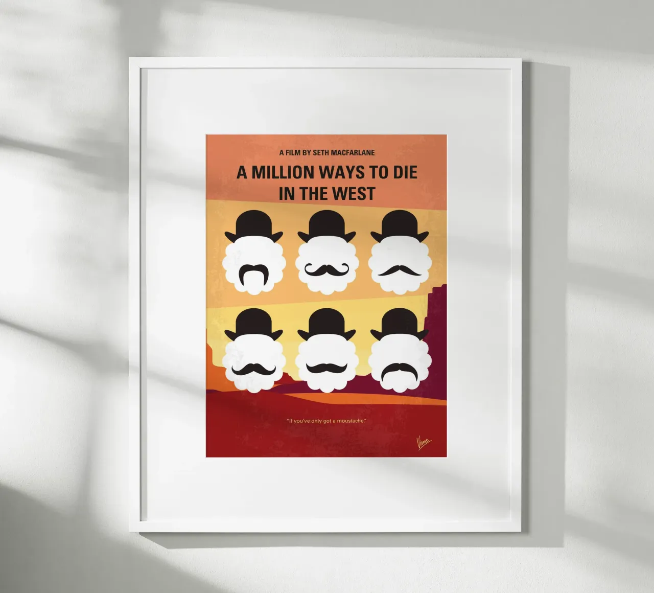 No890 My A Million Ways to Die in the West minimal movie pos carta hahnemühle da Chungkong