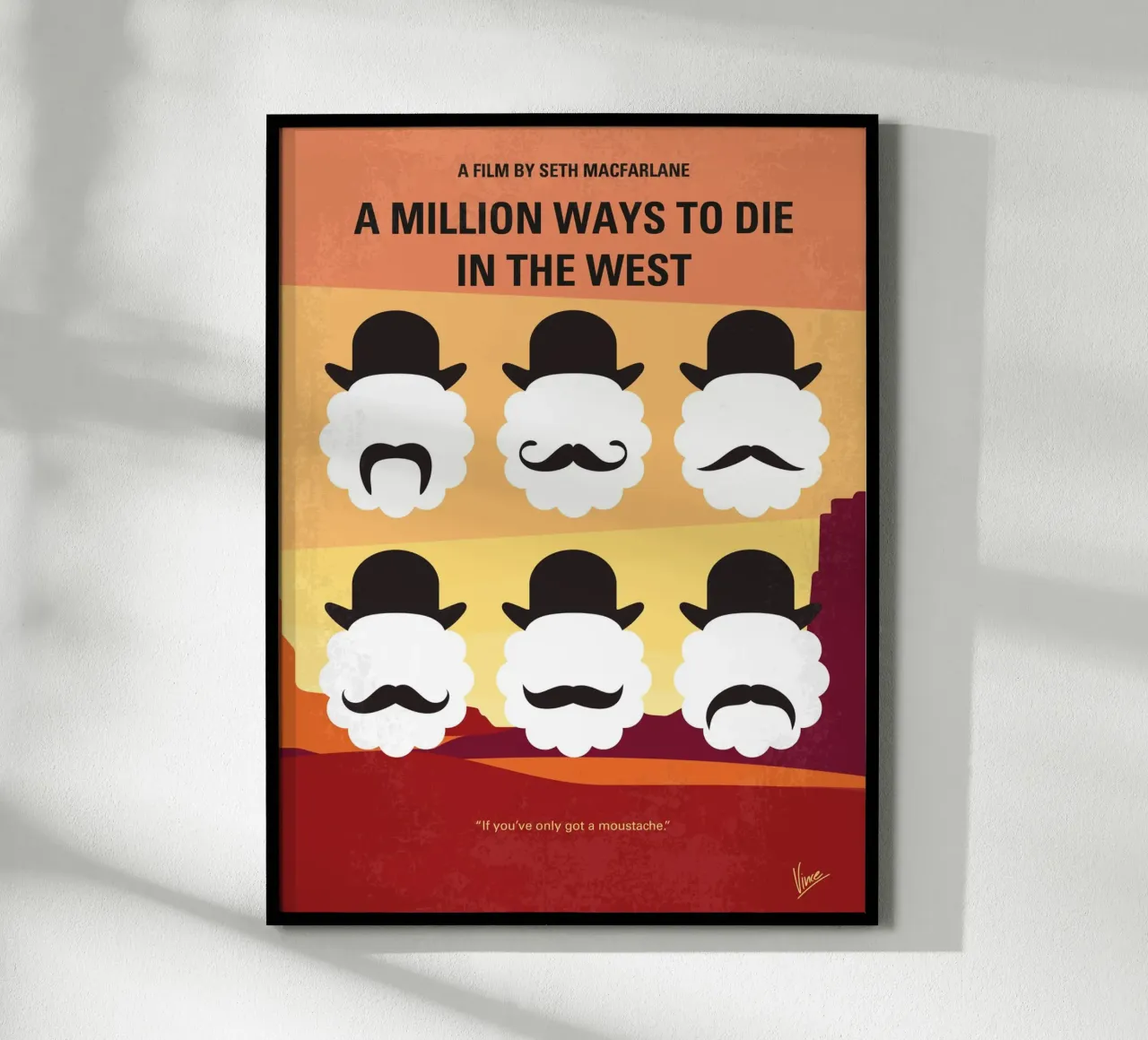 No890 My A Million Ways to Die in the West minimal movie pos carta hahnemühle da Chungkong