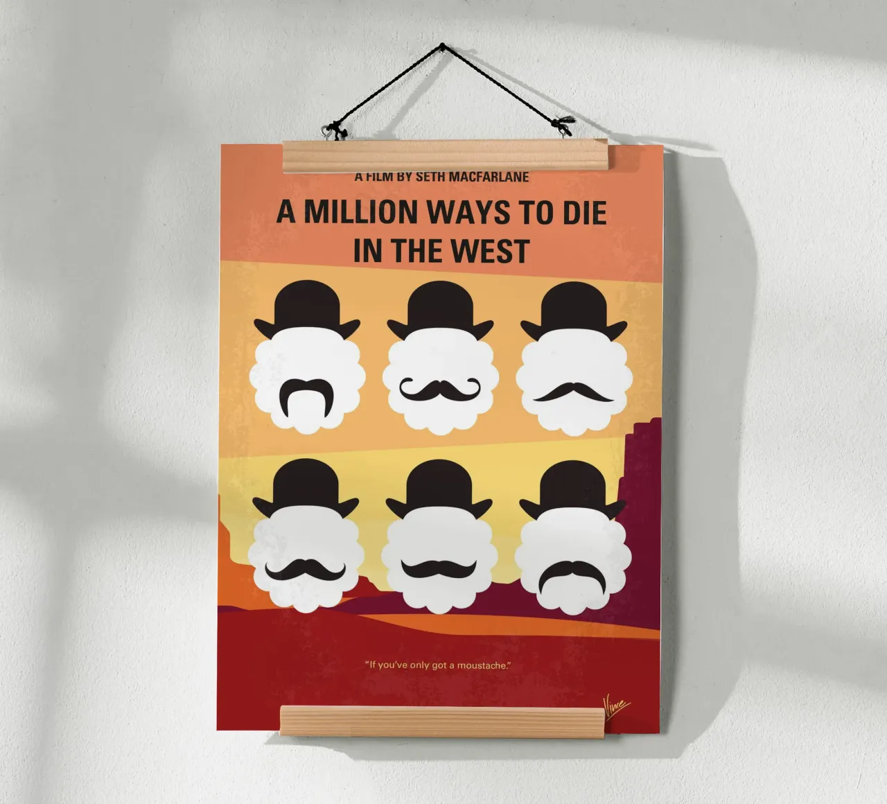 No890 My A Million Ways to Die in the West minimal movie pos carta hahnemühle da Chungkong