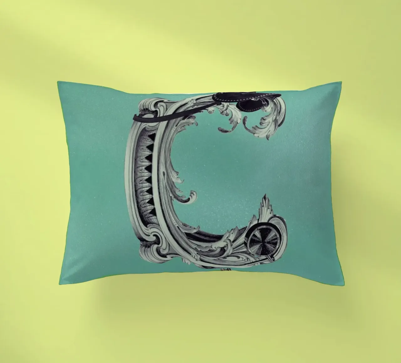 Steampunk Alphabet Letter C cuscino da Birgit Palma