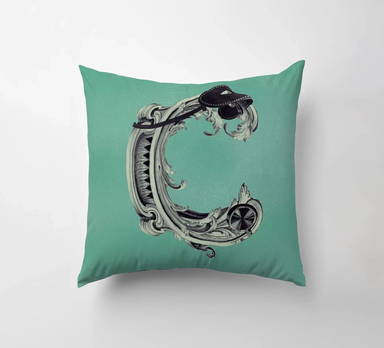 Steampunk Alphabet Letter C kussen van Birgit Palma