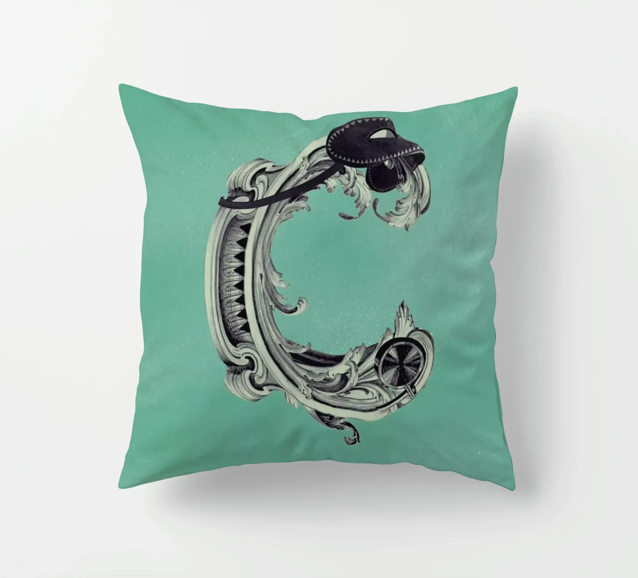Steampunk Alphabet Letter C cuscino da Birgit Palma