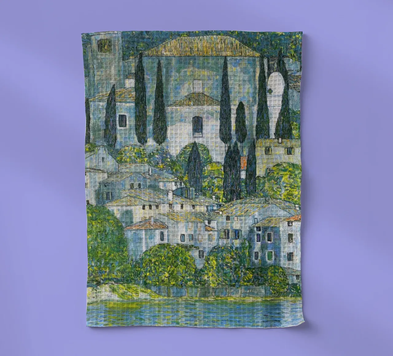 Gustav Klimt - Chiesa di Cassone 1913 canovaccio da cucina da Timeless Artworks