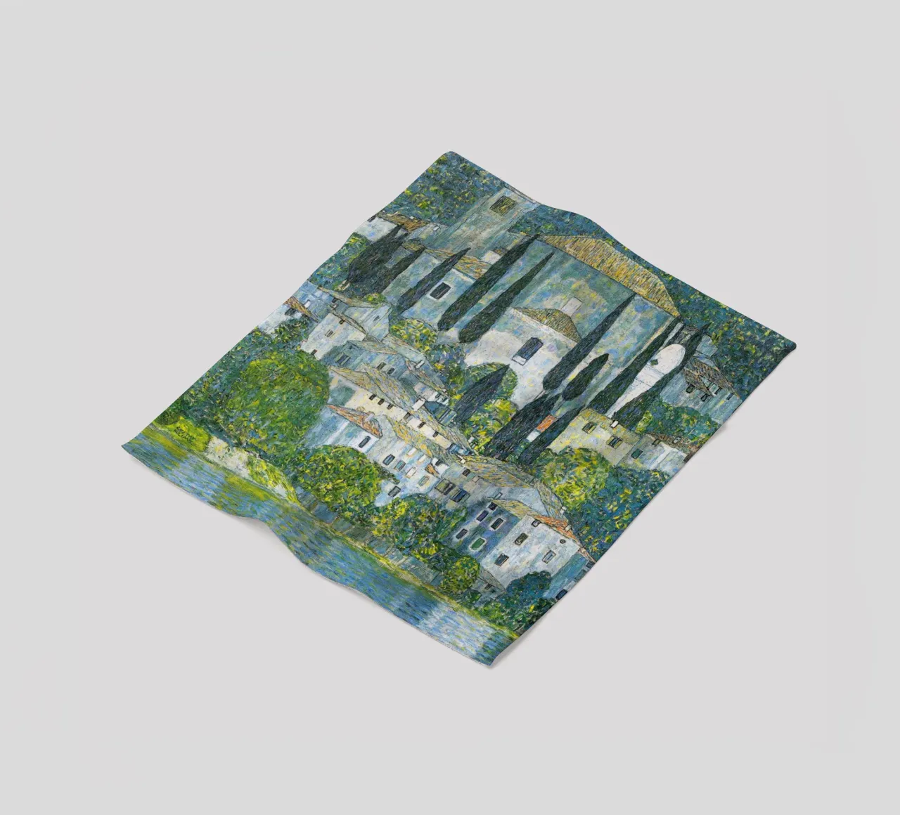 Gustav Klimt - Chiesa di Cassone 1913 coperta in pile da Timeless Artworks