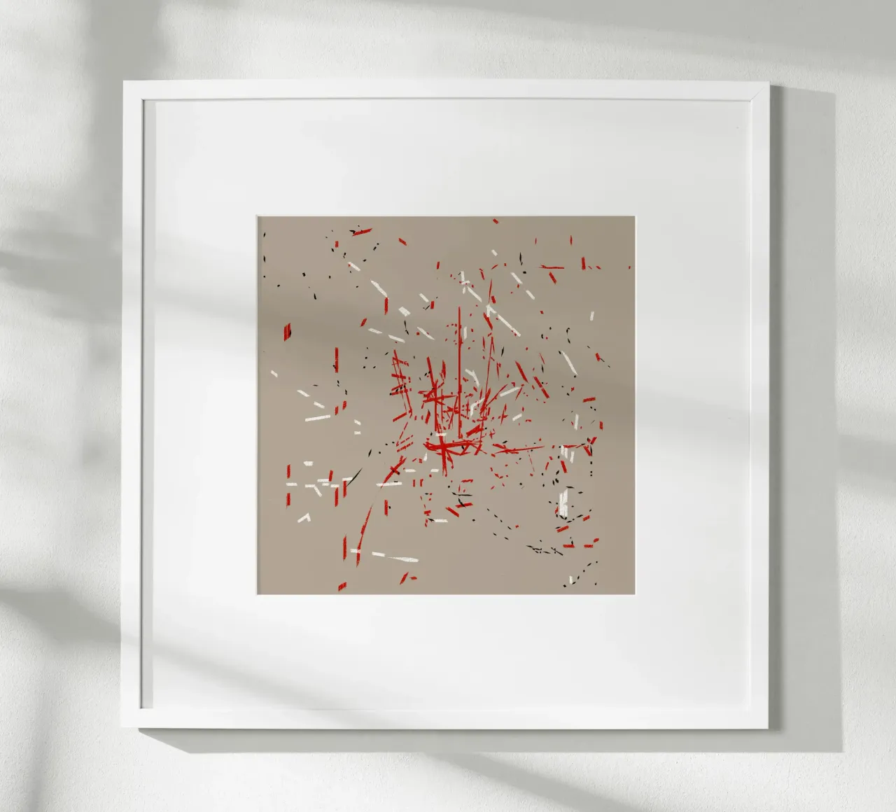 Night Thoughts 1 poster con telaio in legno da sabidussi