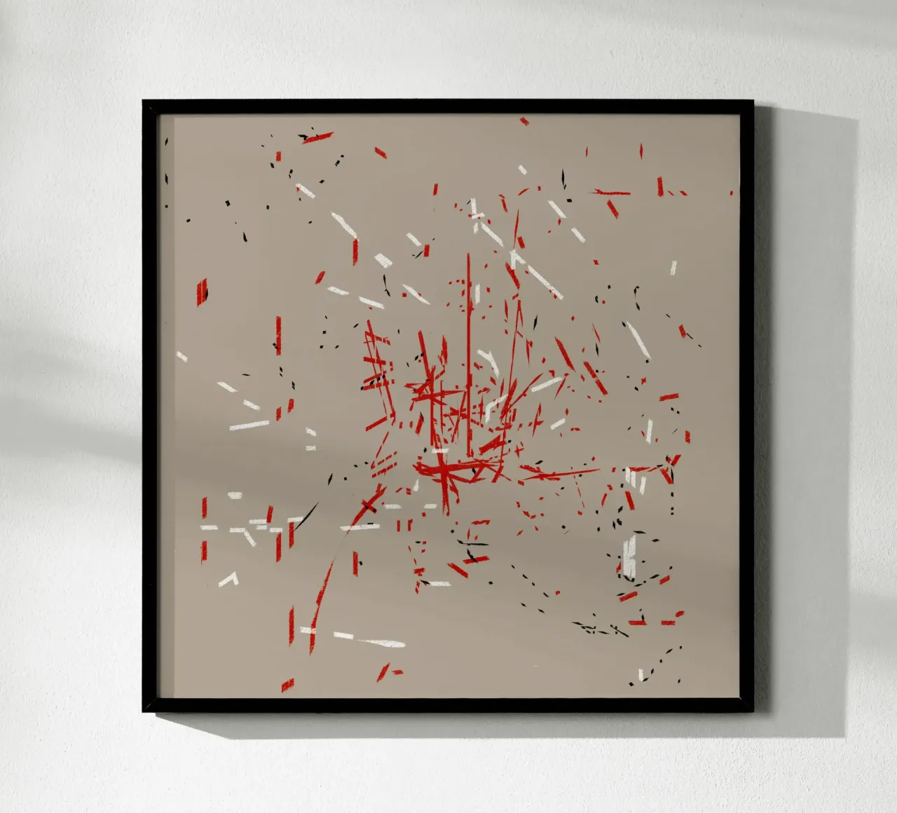 Night Thoughts 1 poster con telaio in legno da sabidussi