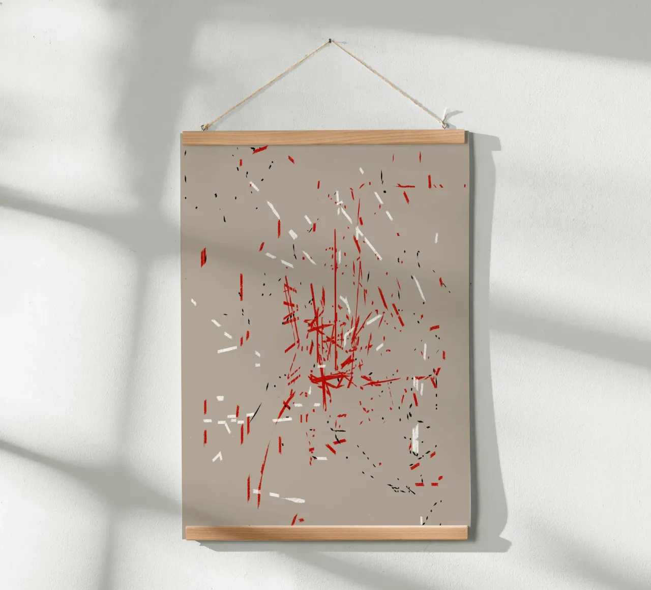 Night Thoughts 1 poster con telaio in legno da sabidussi