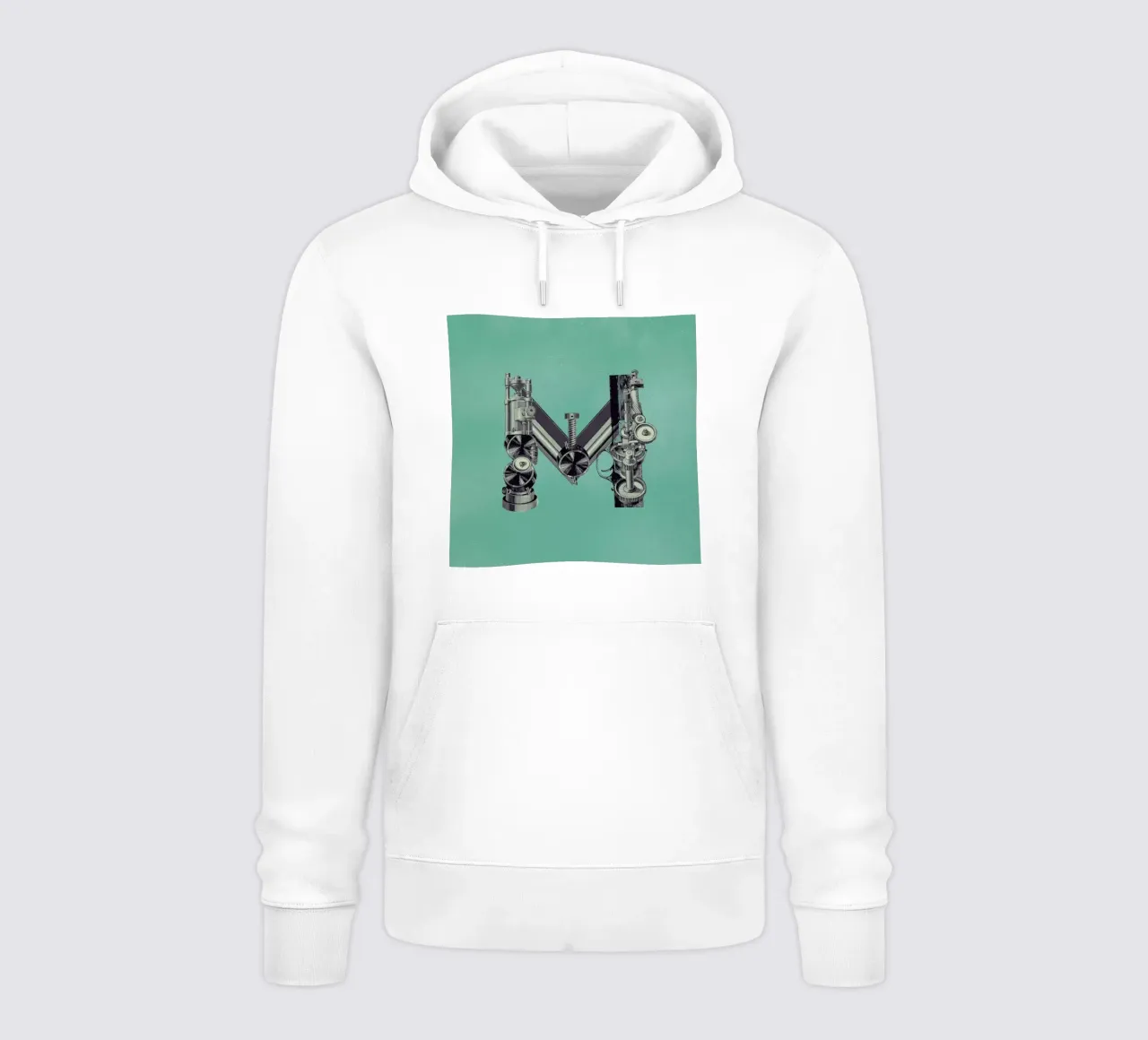 Steampunk Alphabet Letter M felpa con cappuccio da Birgit Palma