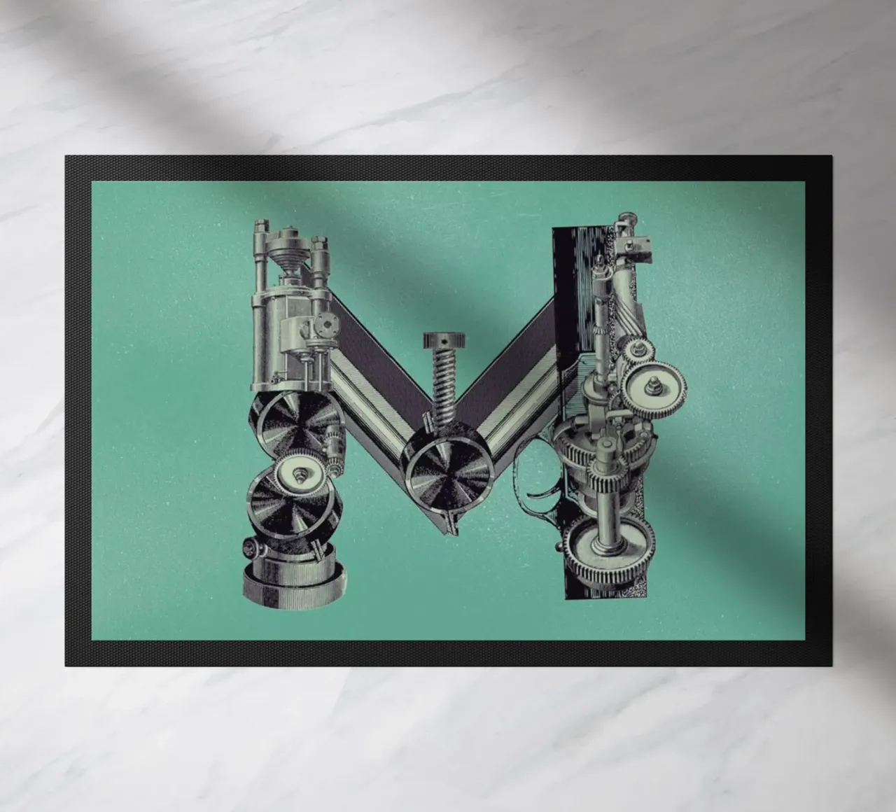Steampunk Alphabet Letter M zerbino da Birgit Palma