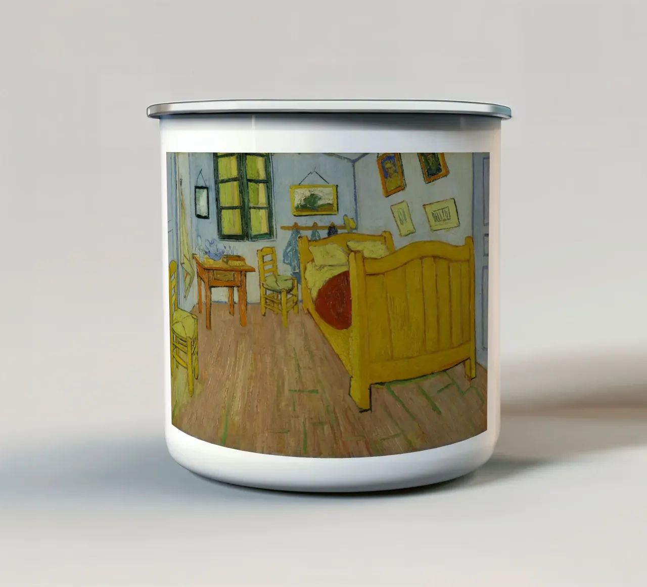 Vincent van Gogh - La camera da letto, 1889 tazza in smalto da Timeless Artworks