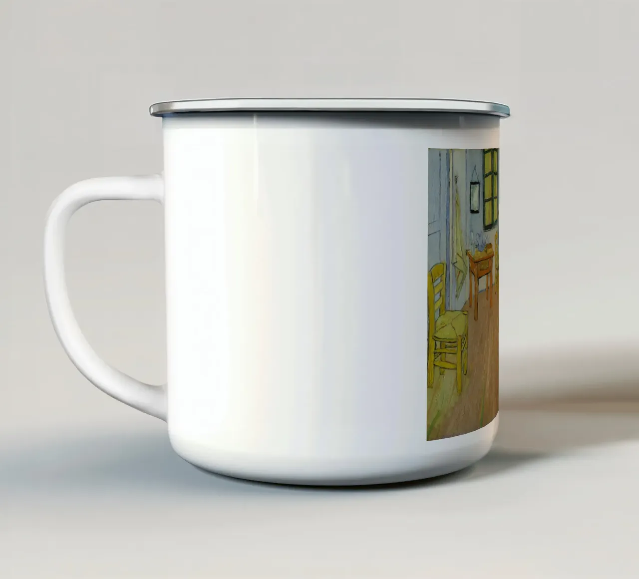 Vincent van Gogh - La camera da letto, 1889 tazza in smalto da Timeless Artworks