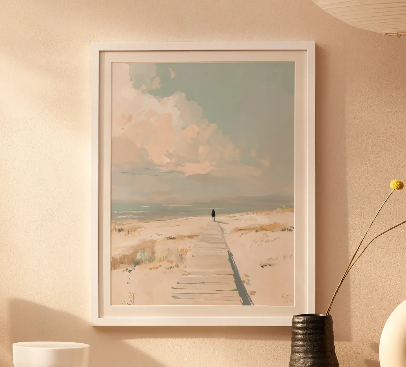 Einsames Ufer Poster von HappyHue
