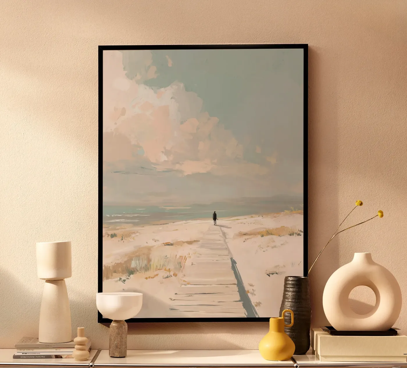 Einsames Ufer Poster von HappyHue