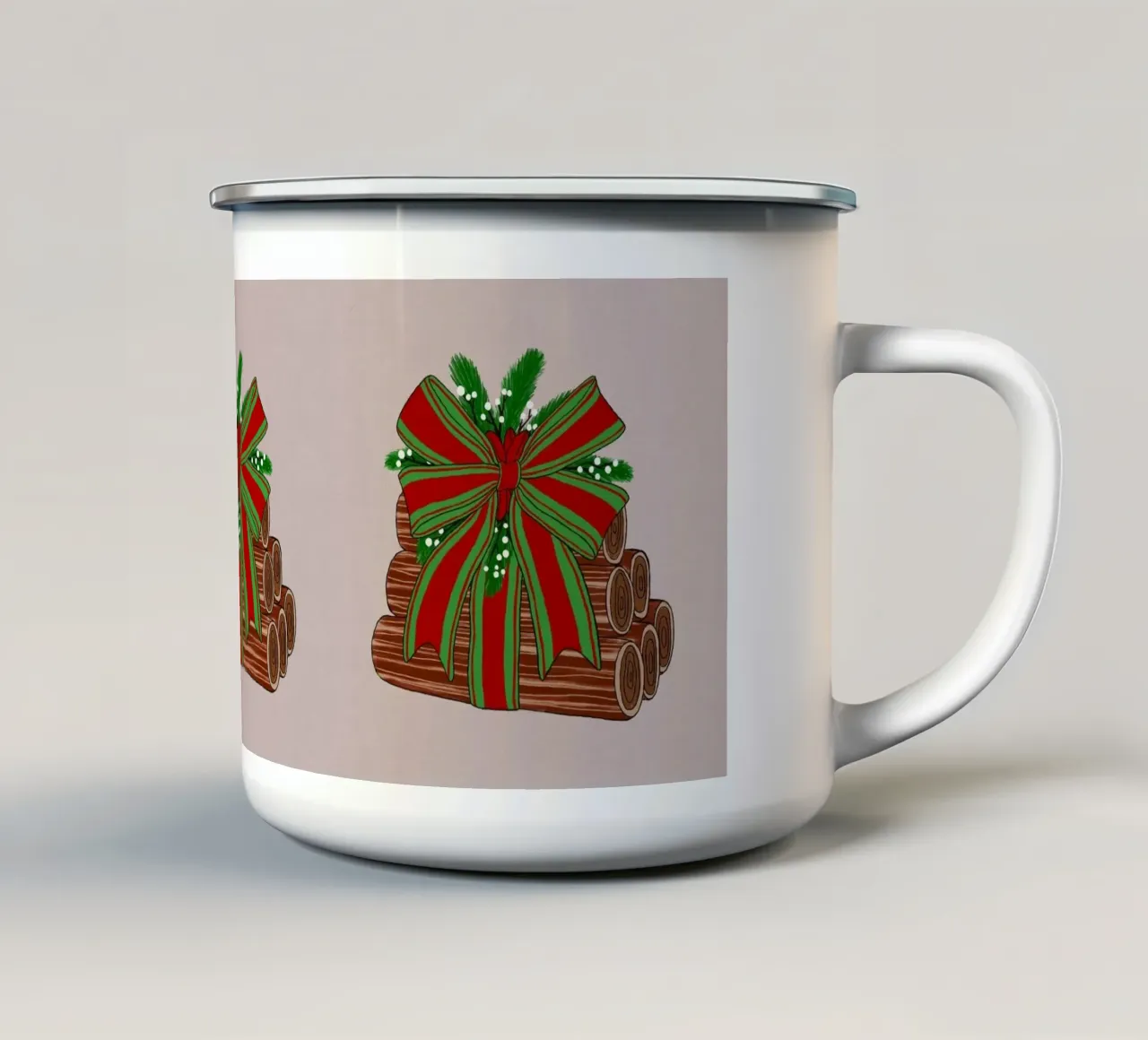 Diari di Natale tazza in smalto da Orara Studio