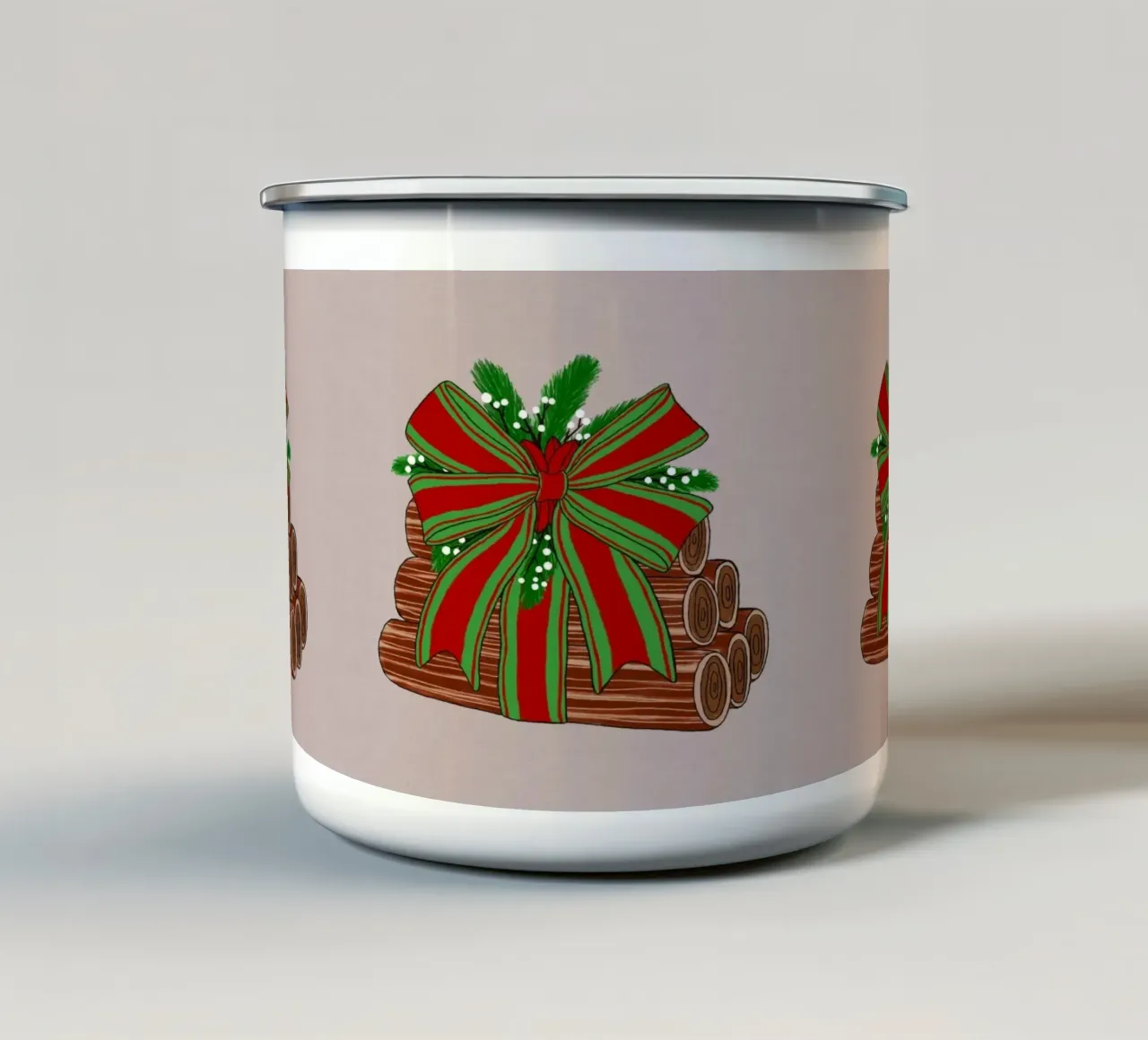 Diari di Natale tazza in smalto da Orara Studio