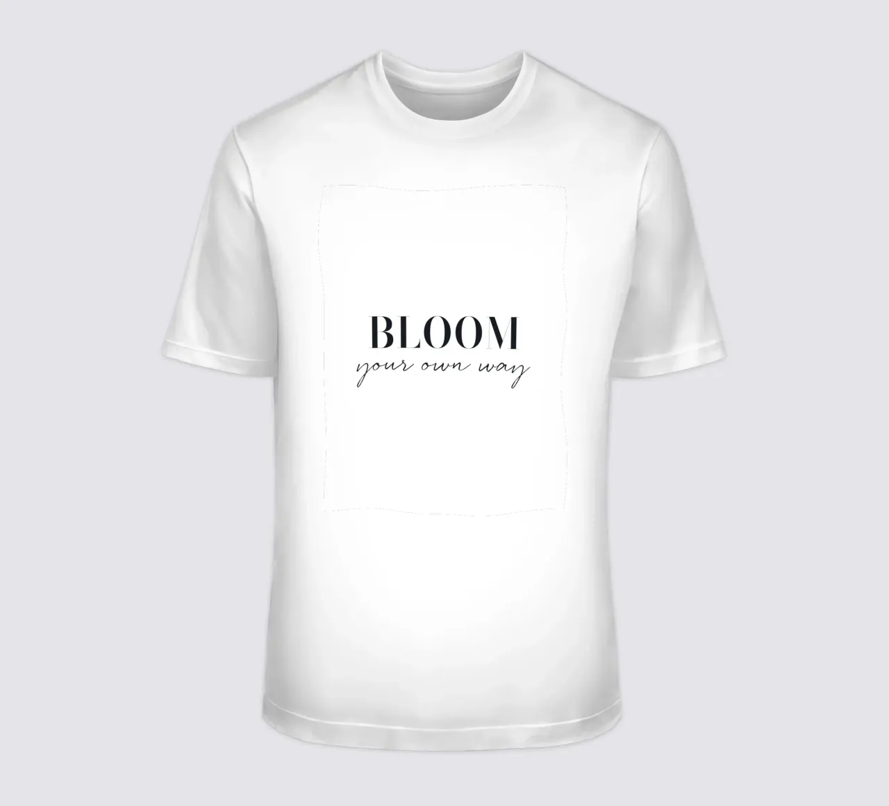 Fiorisci a modo tuo - Minimalistisches Typografie-Design t-shirt da Whole©