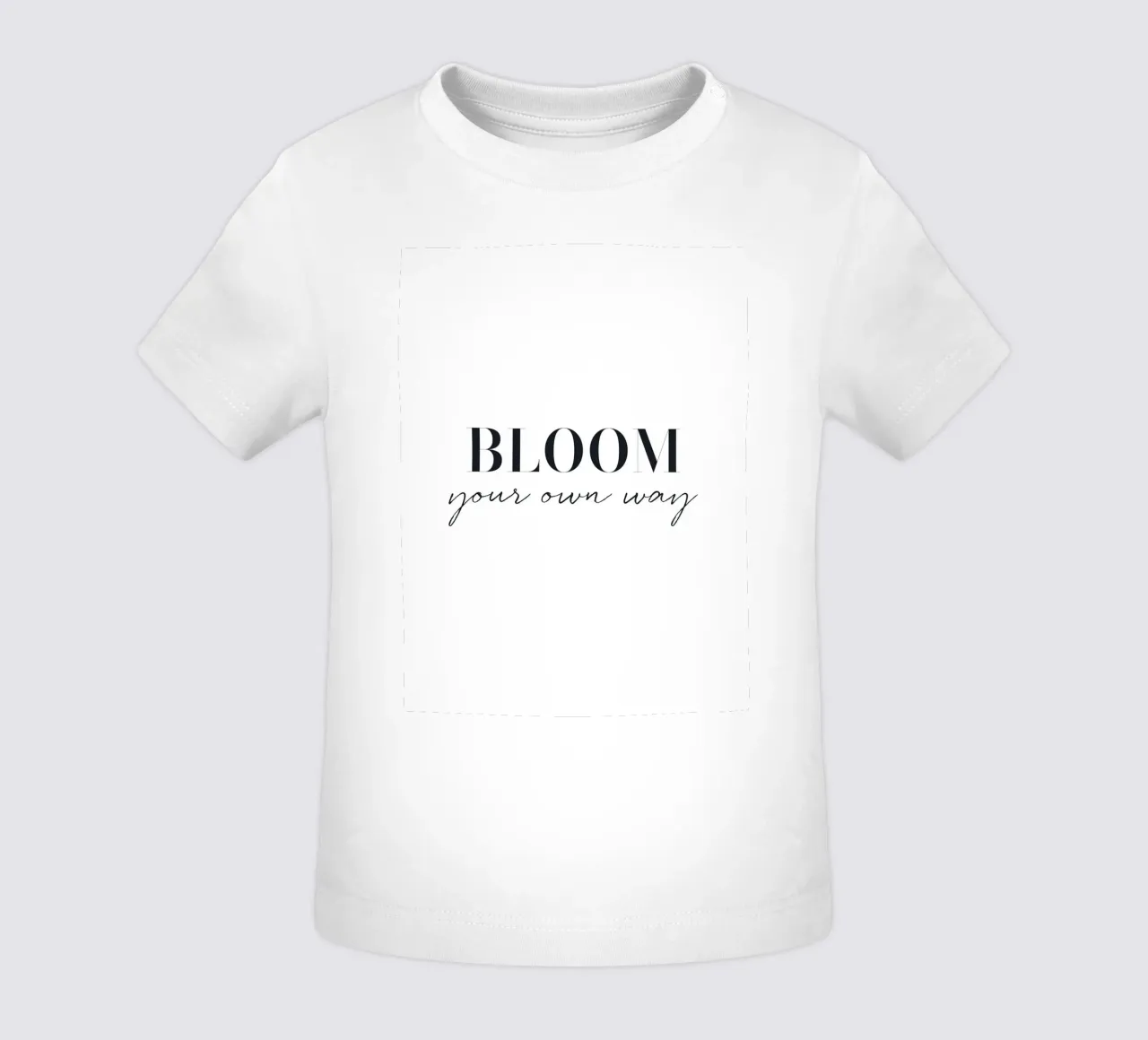 Fiorisci a modo tuo - Minimalistisches Typografie-Design maglietta neonato da Whole©