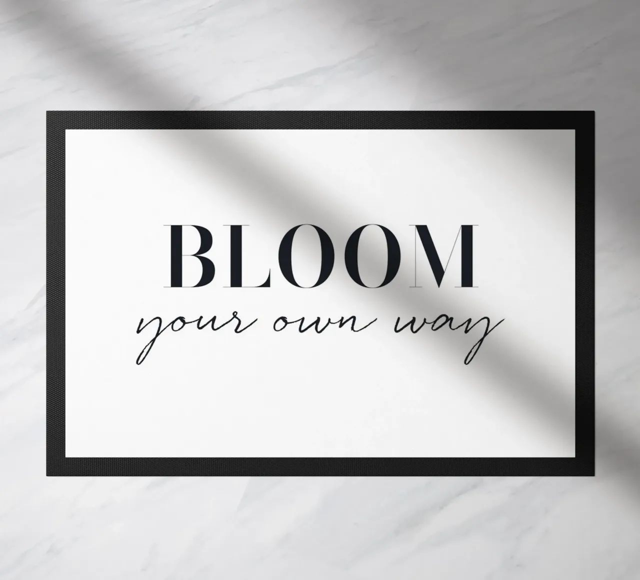 Fiorisci a modo tuo - Minimalistisches Typografie-Design zerbino da Whole©