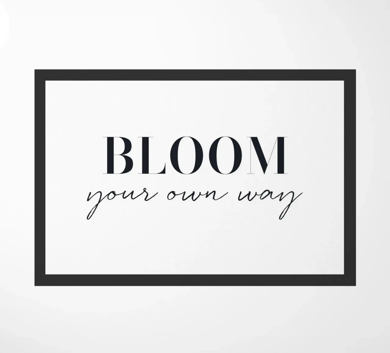 Fiorisci a modo tuo - Minimalistisches Typografie-Design zerbino da Whole©