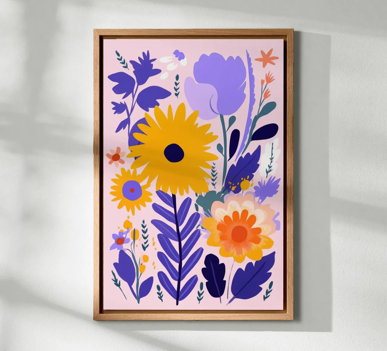 Bright, bold flowers pannello forex da LisaArtes