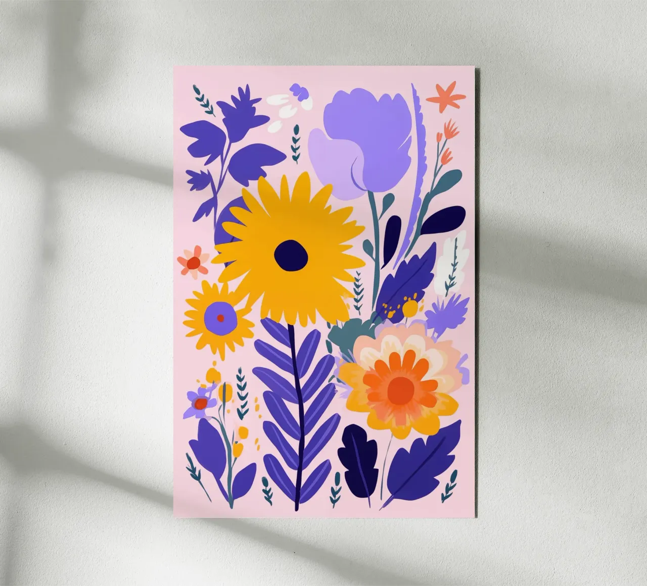 Bright, bold flowers pannello forex da LisaArtes