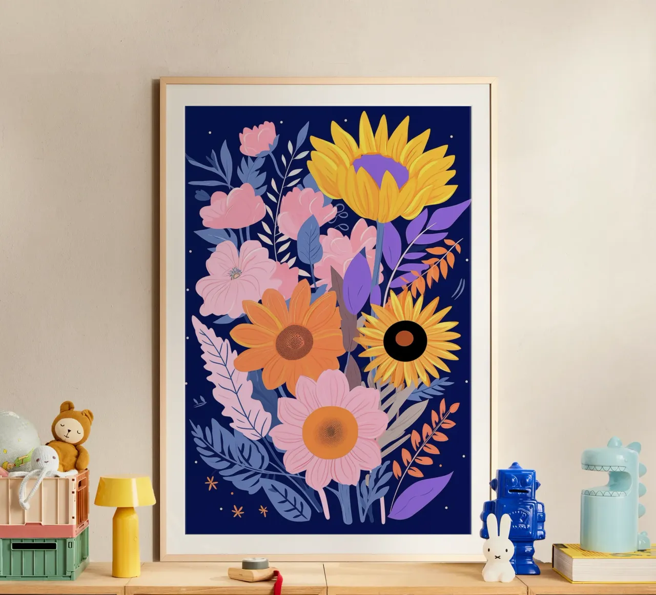 Flower arrangement poster con telaio in alluminio da LisaArtes