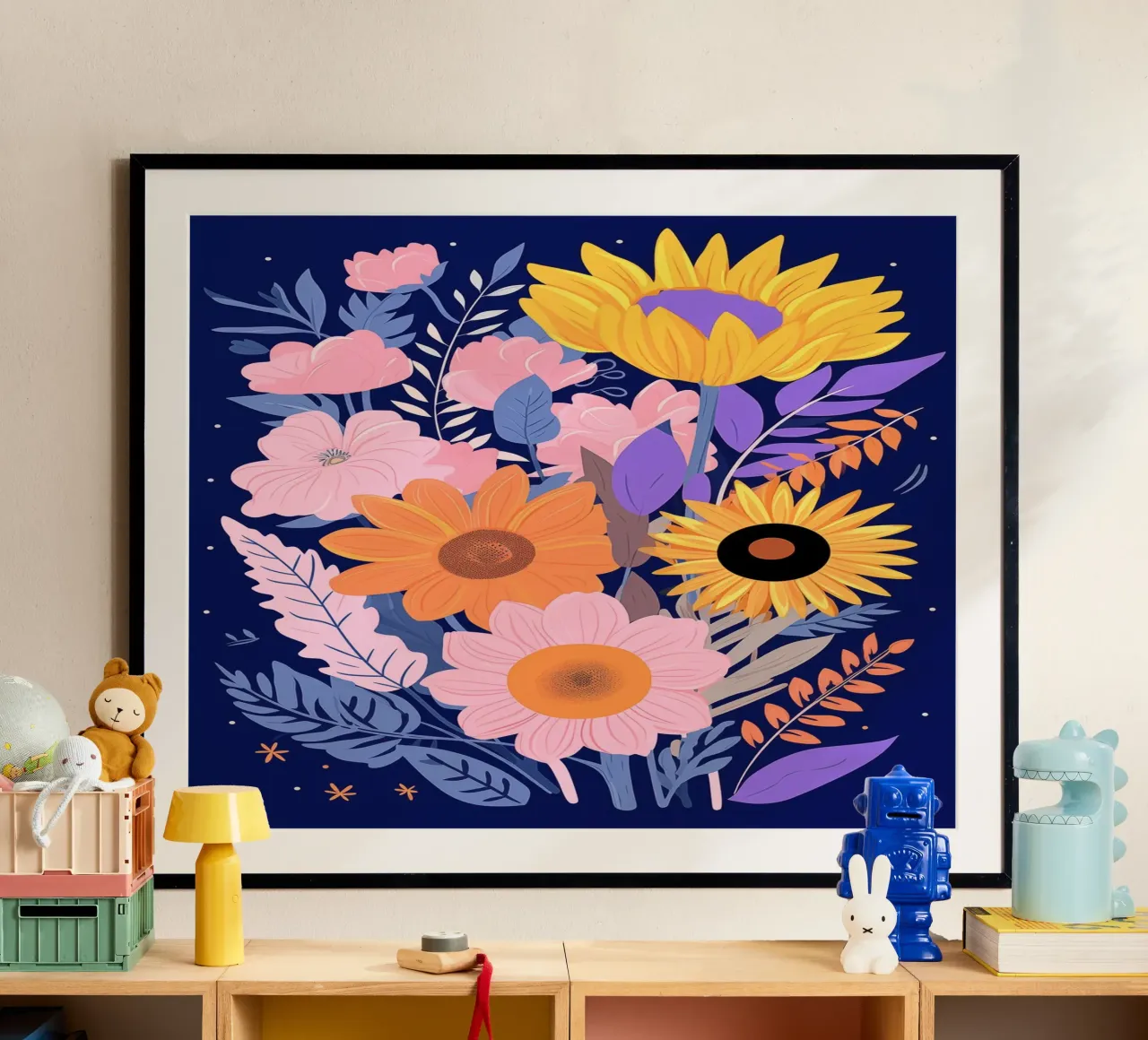 Flower arrangement poster con telaio in alluminio da LisaArtes
