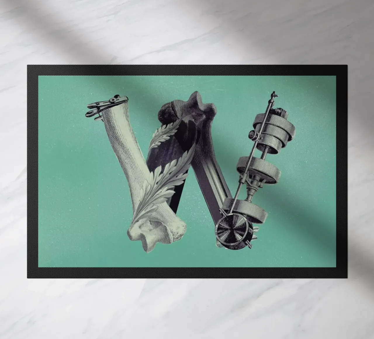Steampunk Alphabet Letter W zerbino da Birgit Palma