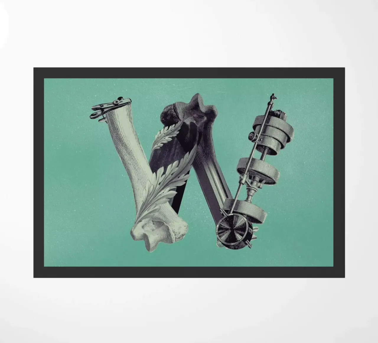 Steampunk Alphabet Letter W zerbino da Birgit Palma