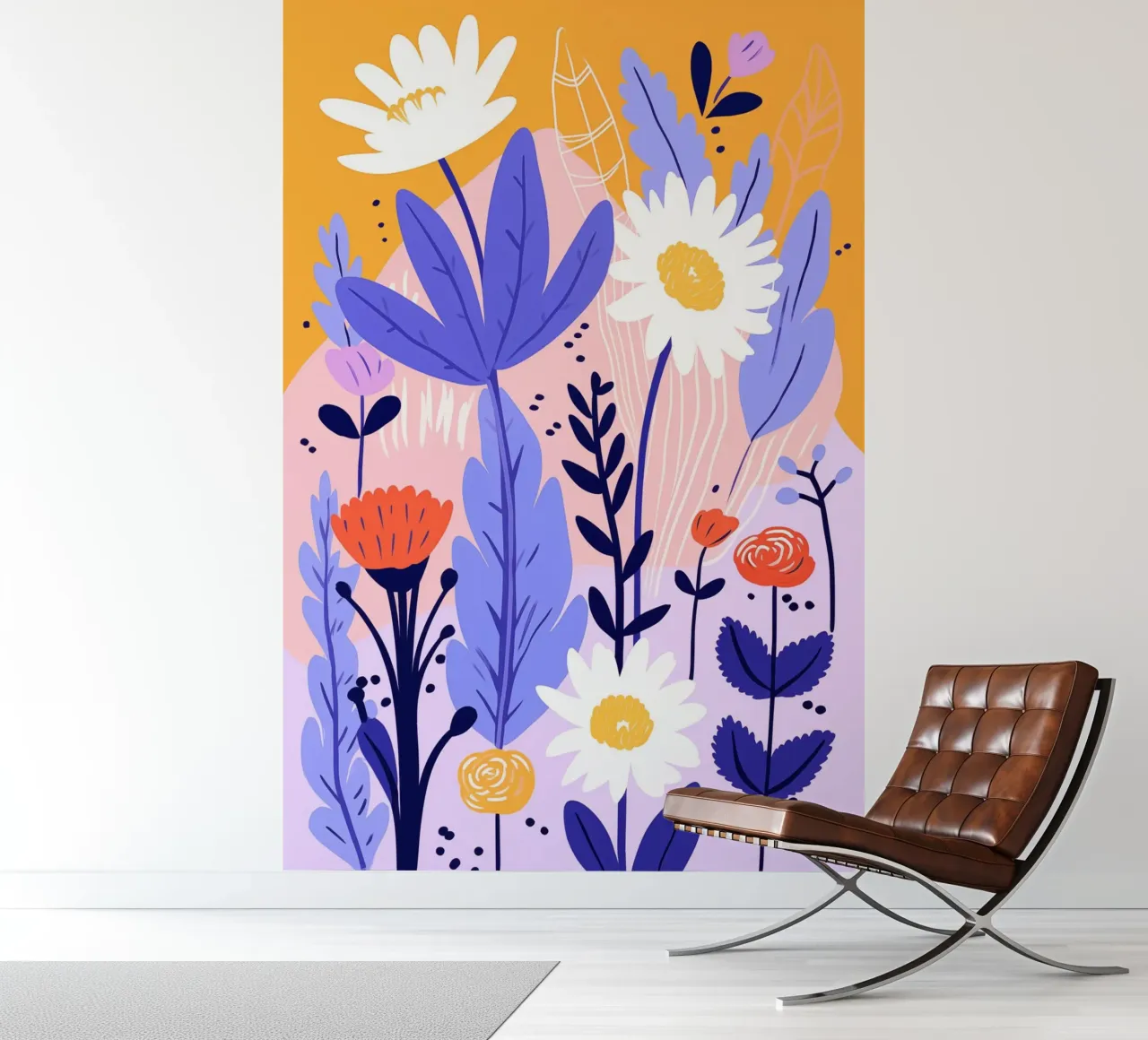 Flowers and leaves photo wallpaper by LisaArtes