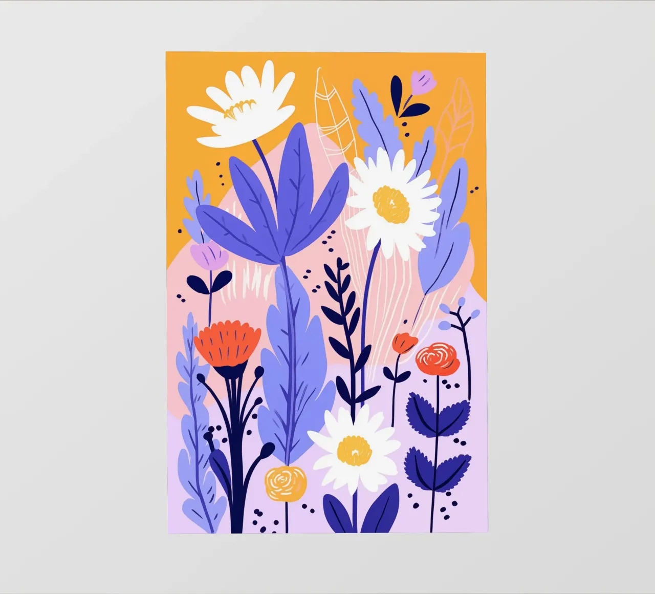 Flowers and leaves photo wallpaper by LisaArtes