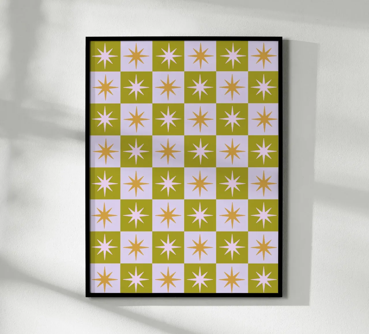 Star Check - Holidays - Pistacchio poster con telaio in plastica da Galaxy Eyes