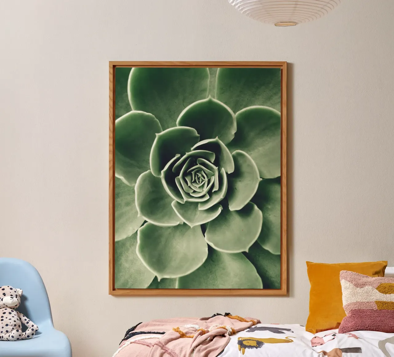 Amore per le succulente - minimalismo verde alluminio dibond da Whole©