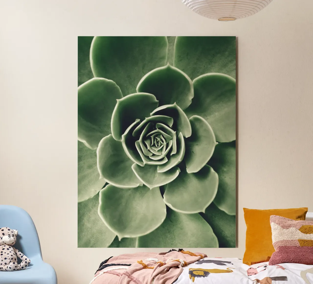 Amore per le succulente - minimalismo verde alluminio dibond da Whole©