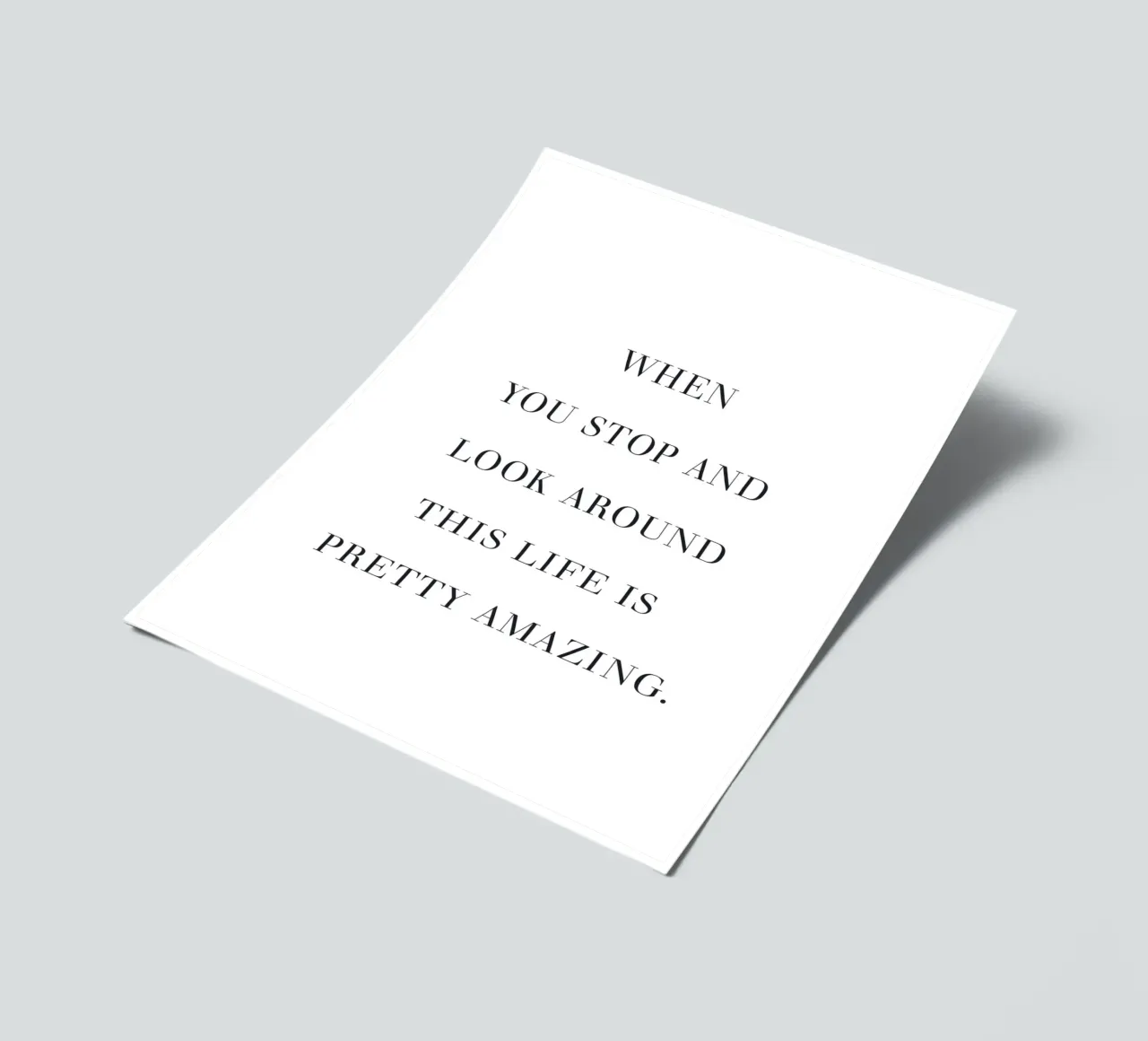 Lebe den Moment – Minimalistische Typografie Stickerbogen von Whole©