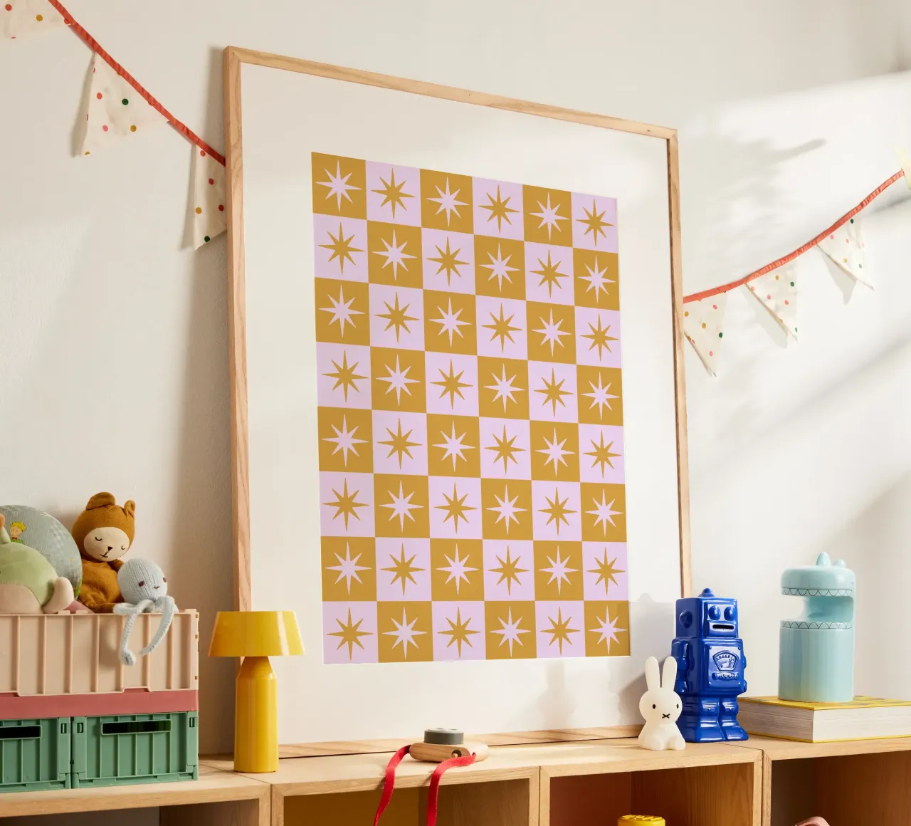 Star Check - Holidays poster con telaio in alluminio da Galaxy Eyes