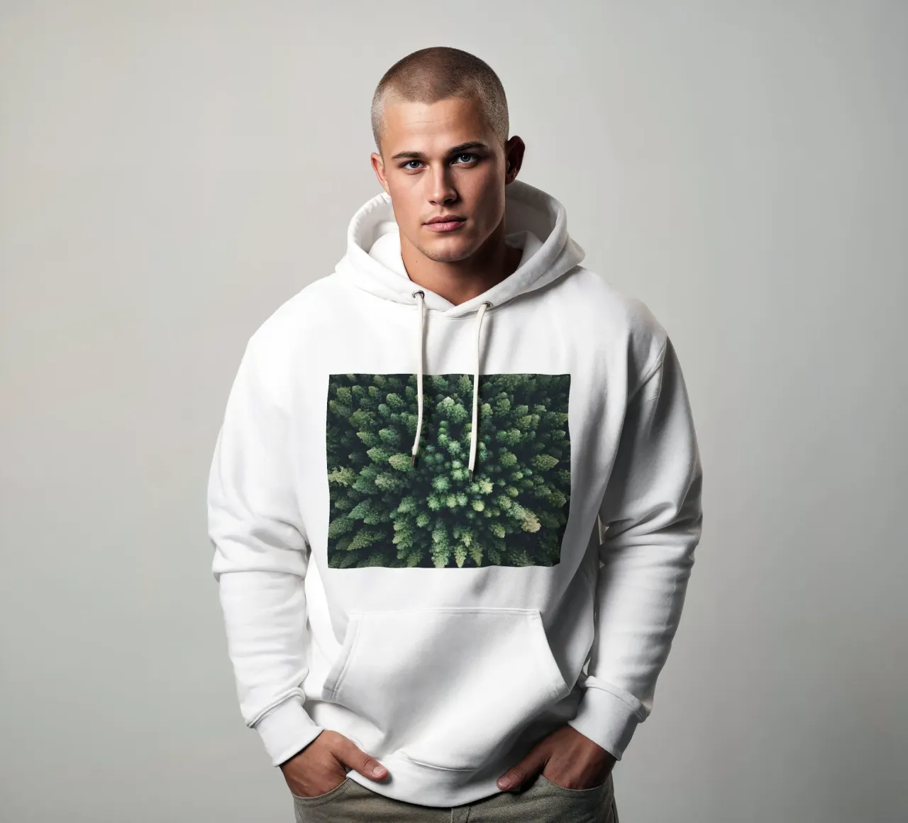 Toit vert de la forêt - la nature vue du ciel sweat à capuche de Whole©