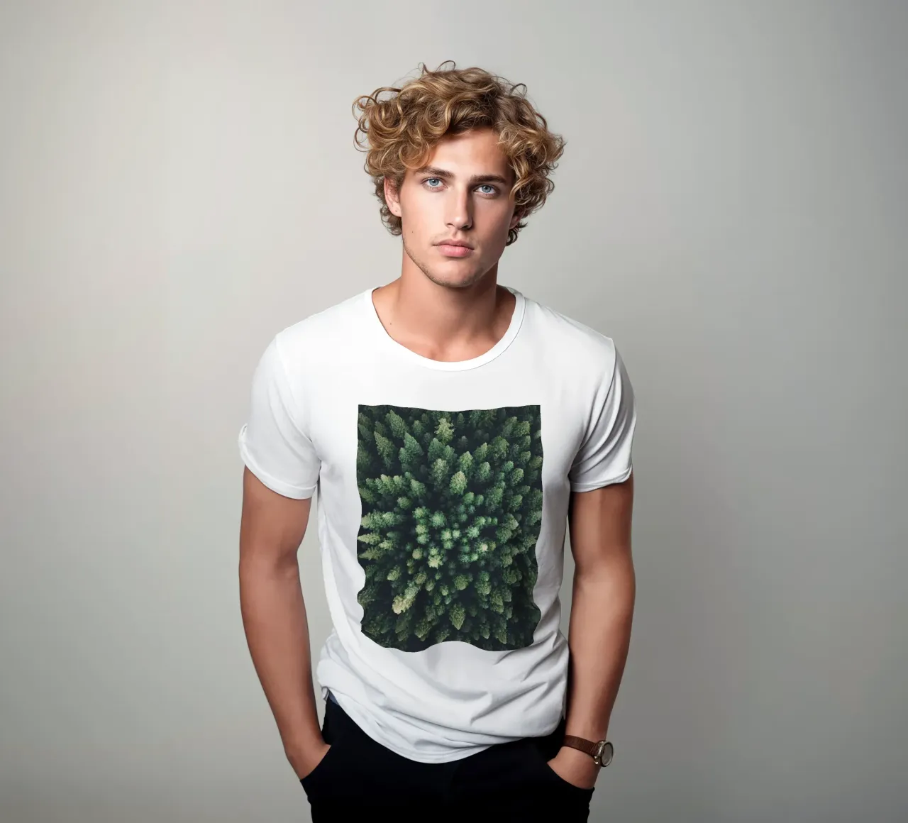 Toit vert de la forêt - la nature vue du ciel t-shirt de Whole©