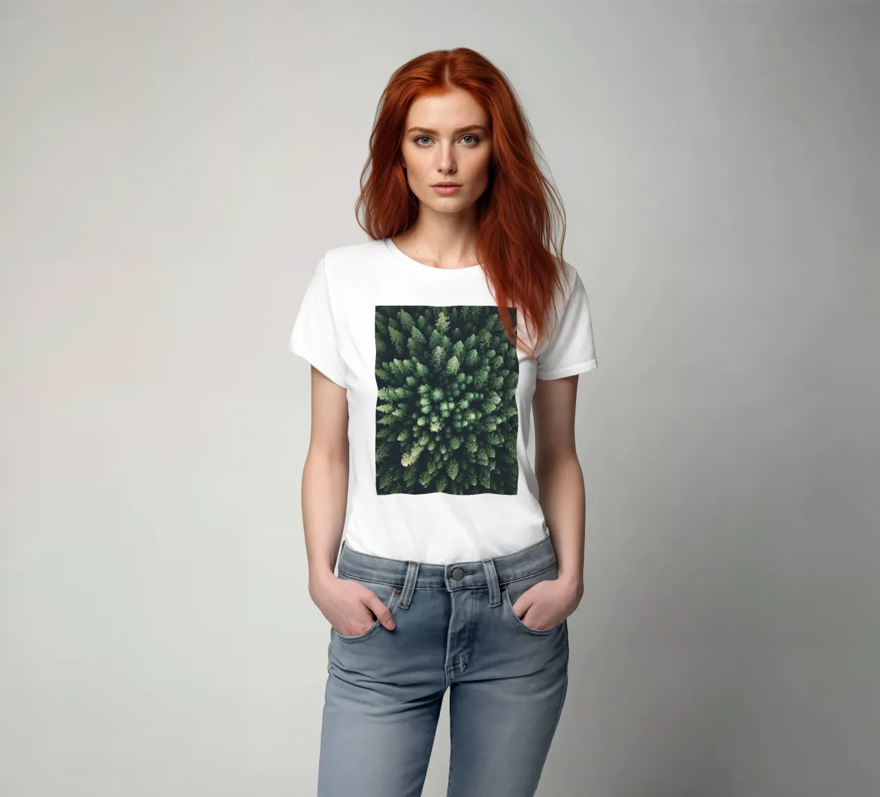 Toit vert de la forêt - la nature vue du ciel t-shirt de Whole©