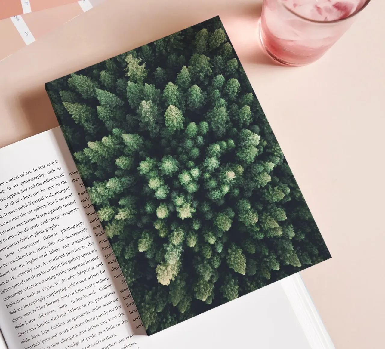 Toit vert de la forêt - la nature vue du ciel carnet de notes de Whole©