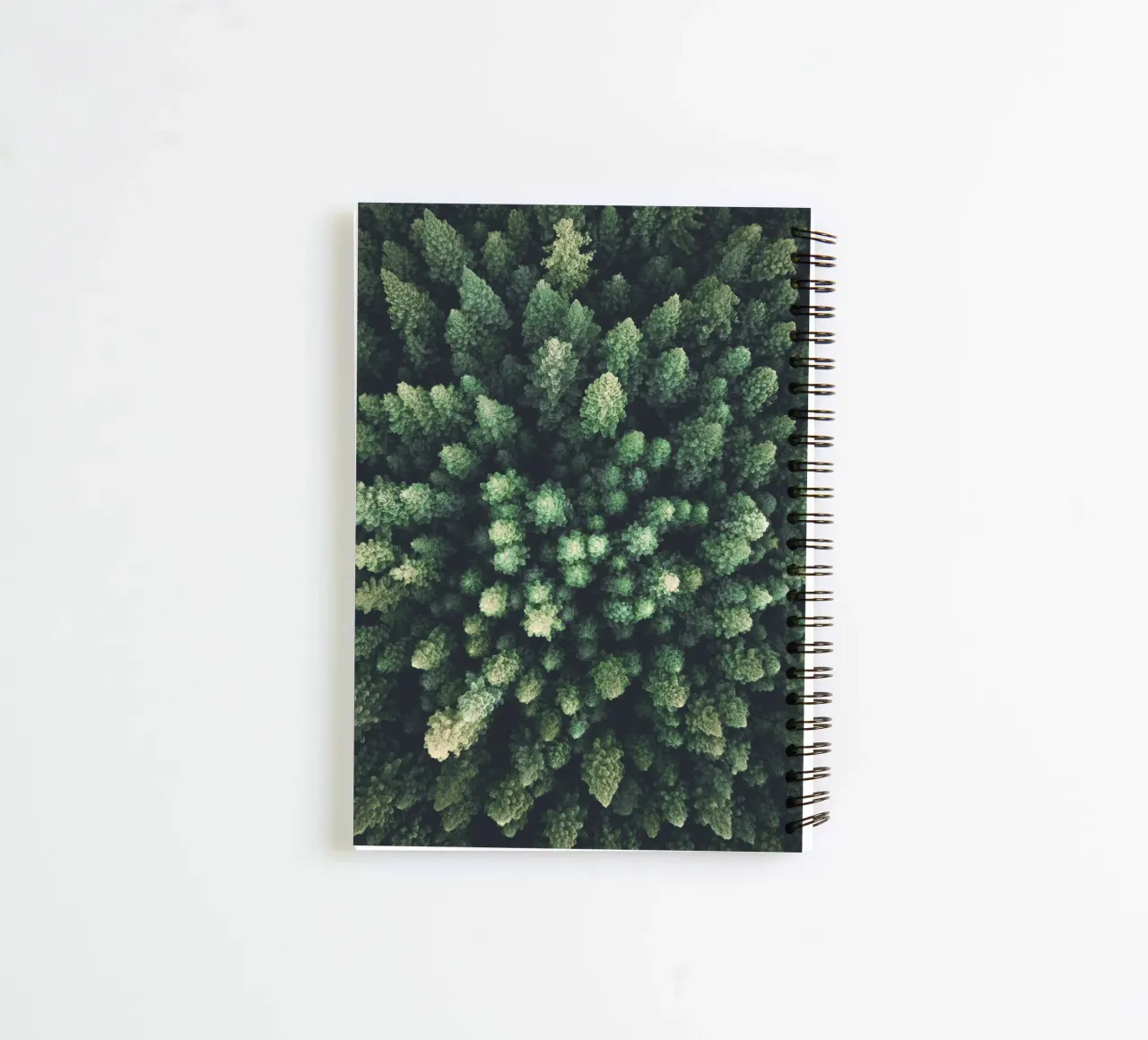 Toit vert de la forêt - la nature vue du ciel carnet à spirale de Whole©
