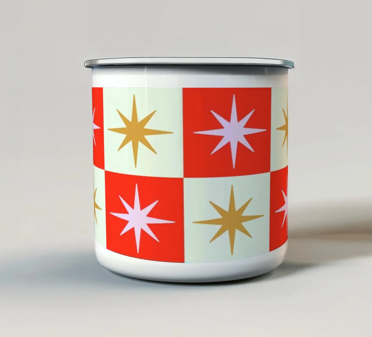 Star Check - Festive tazza in smalto da Galaxy Eyes