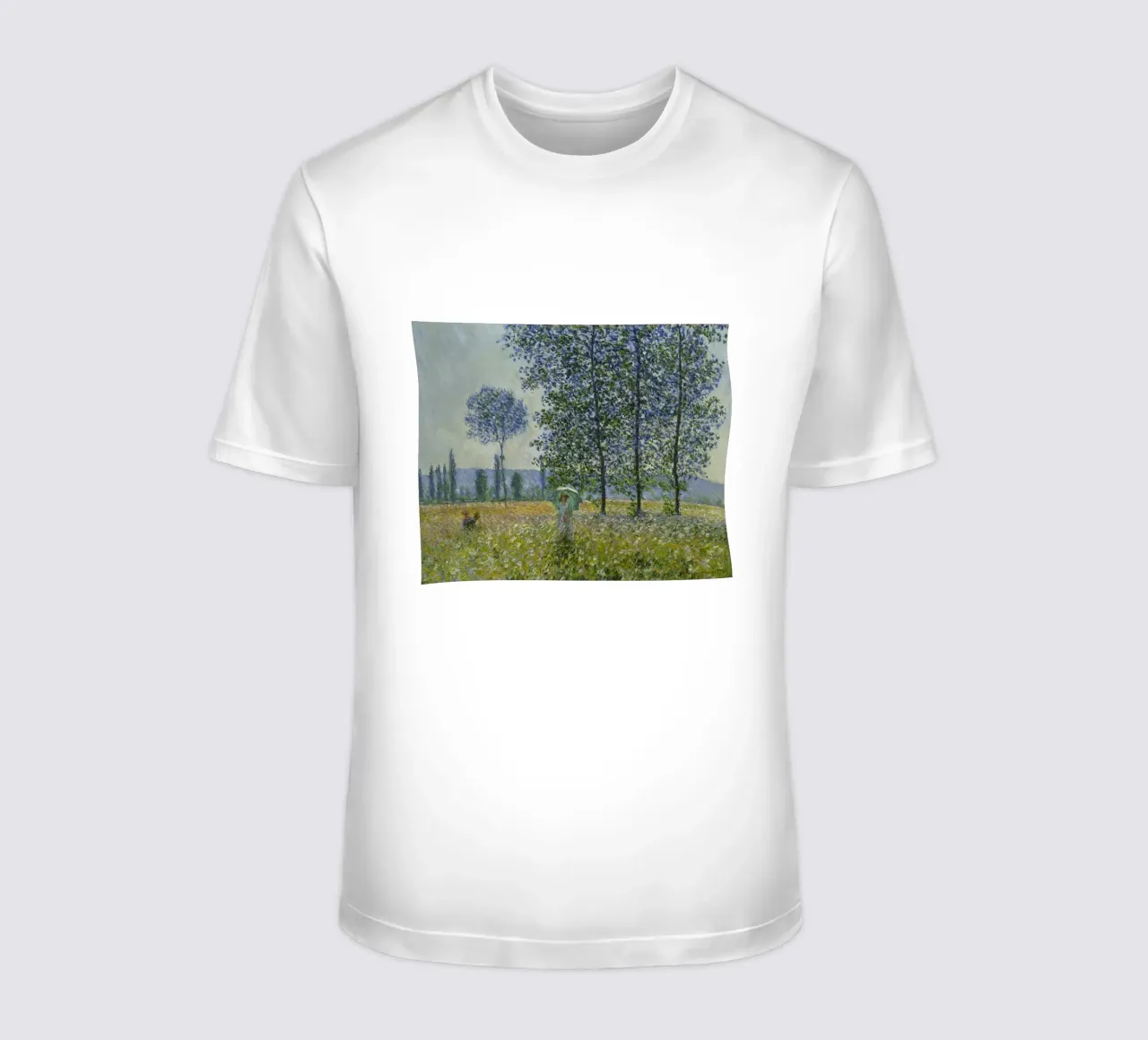 Monet - Fields in Spring t-shirt by ARTOTHEK