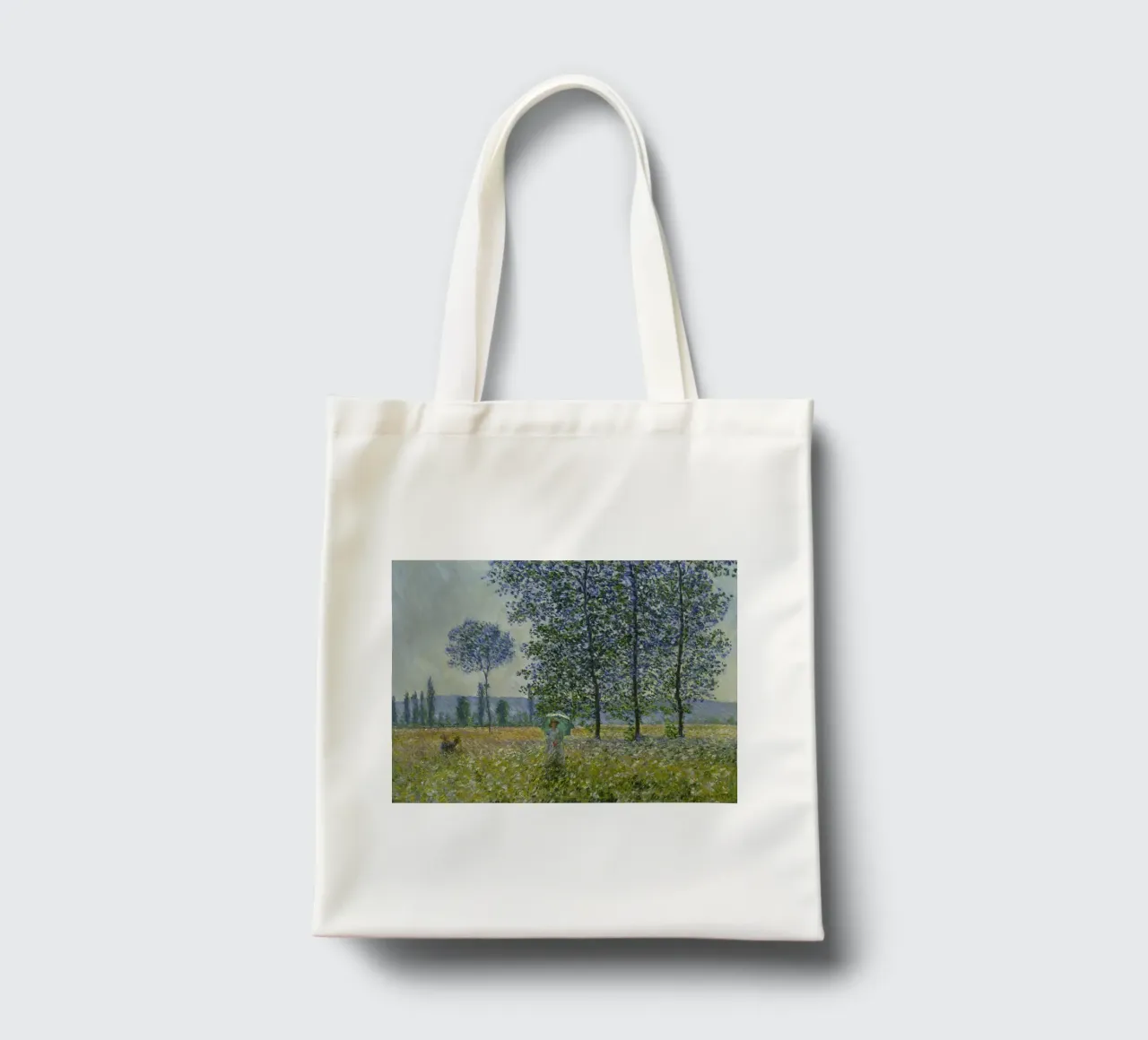 Monet - Fields in Spring tote bag by ARTOTHEK