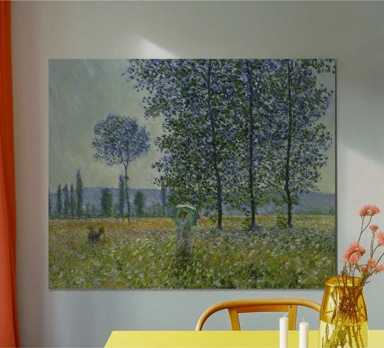 Monet - Champs au printemps poster de ARTOTHEK