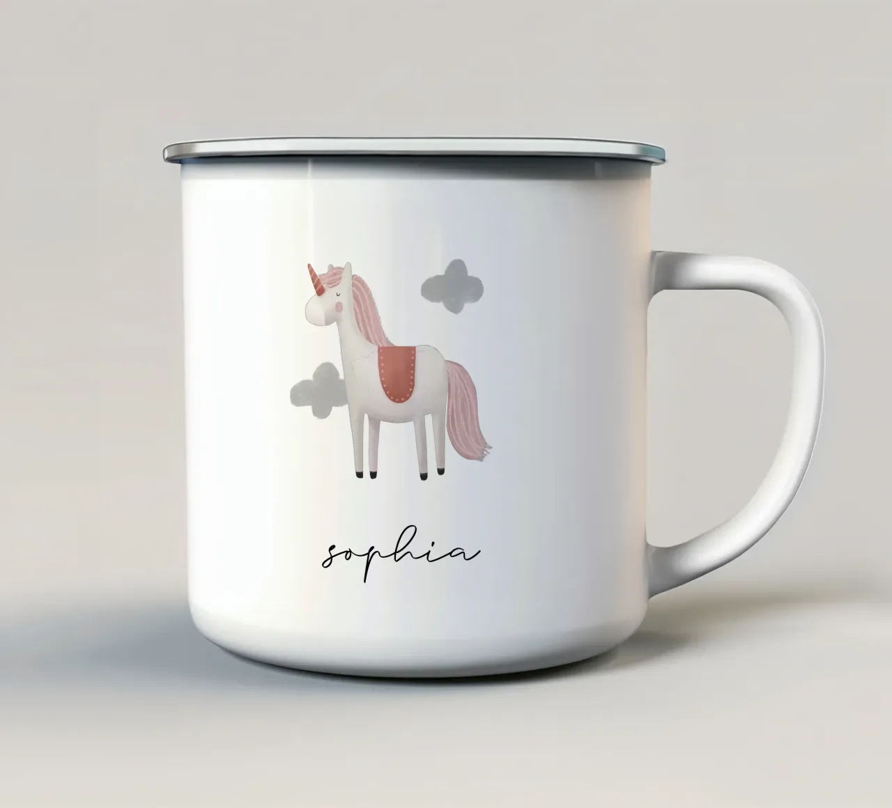 Unicorn enamel mug by we line studio - design