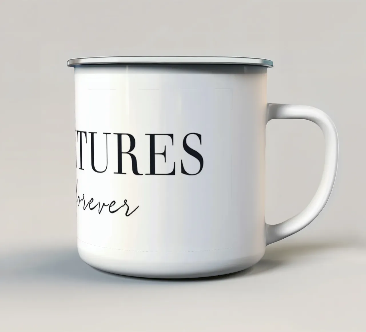 Avventure per l'eternità - Design minimalista tazza in smalto da Whole©